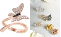 EFFY Collection EFFY&reg; Diamond Butterfly Ring  (3/8 ct. t.w.) in 14k Rose Gold